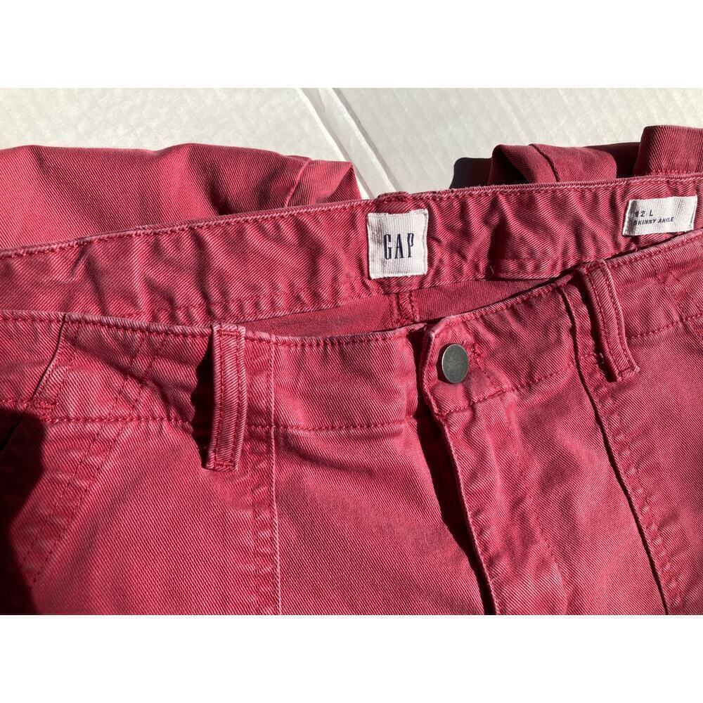 GAP Mid Rise Distressed Skinny Jeans 31/12 TALL Womens 33.50" full waist, 28"Ins